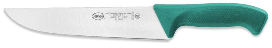 BUTCHERS KNIFE 22 CM SKIN GREEN ITALIA