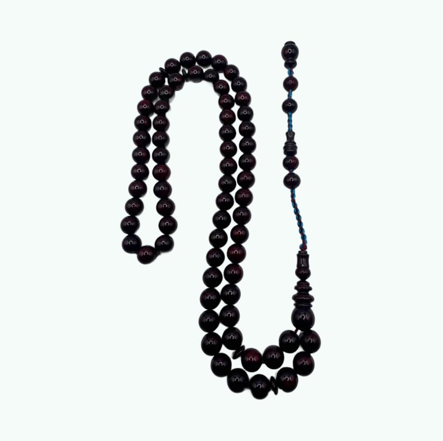 مسباح فاتوران  نواعم عقود بني 69 خرزة مقاس 10ملي