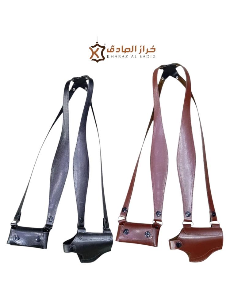محزم نص رجالي جهتين شبيه الجلد البرازيلي