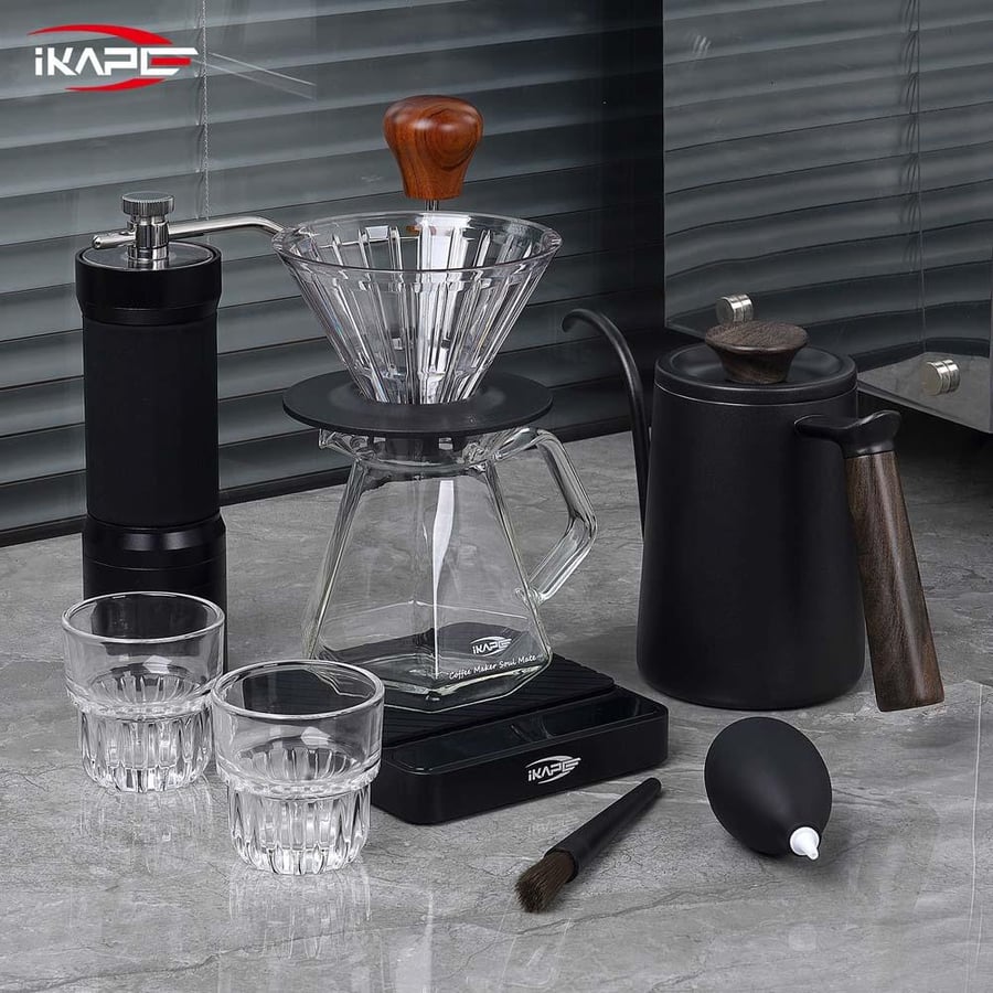 طقم أدوات القهوة للتقطير Pour Over – 10 قطع