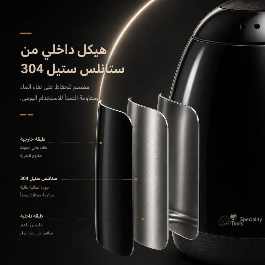 غلاية سبيشل برو S01 أسود - سبشالتي تولز