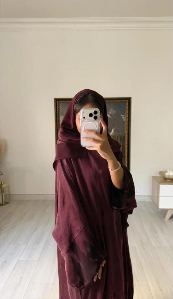 عباية حرير ياباني مغسول