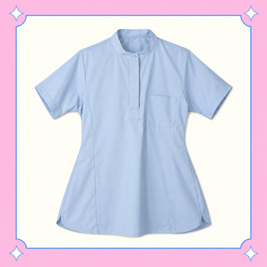 -Baby Blue Sprout Scrub set -M