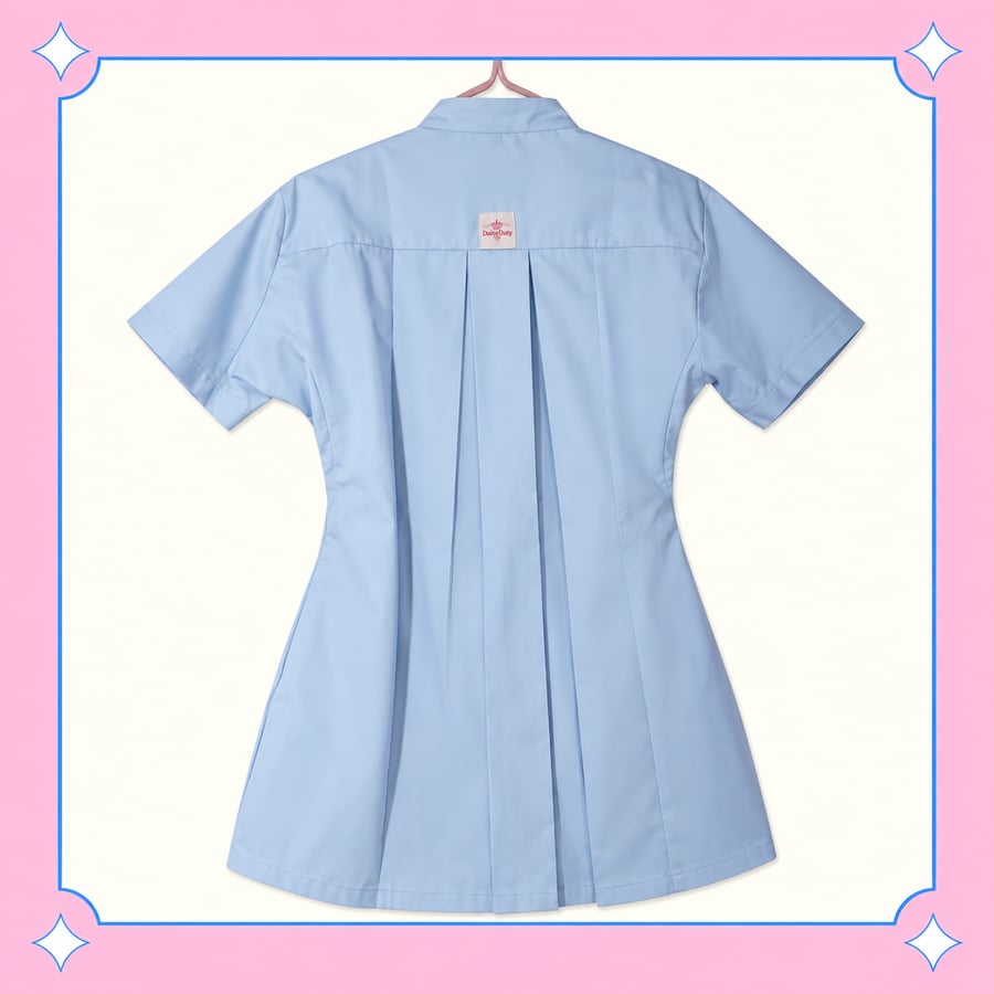 -Baby Blue Sprout Scrub set -M
