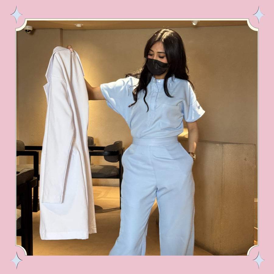 “Sprout Scrub set “BABY BLUE