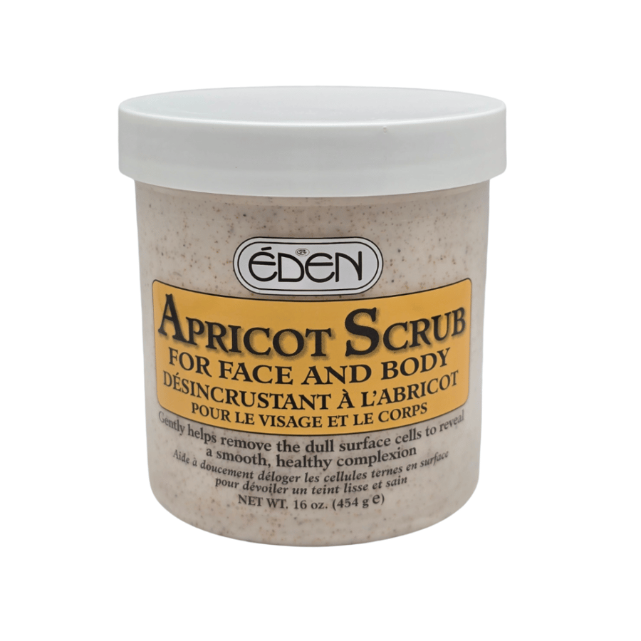 Peeling and whitening for face and body with apricot from Eden, 454 grams