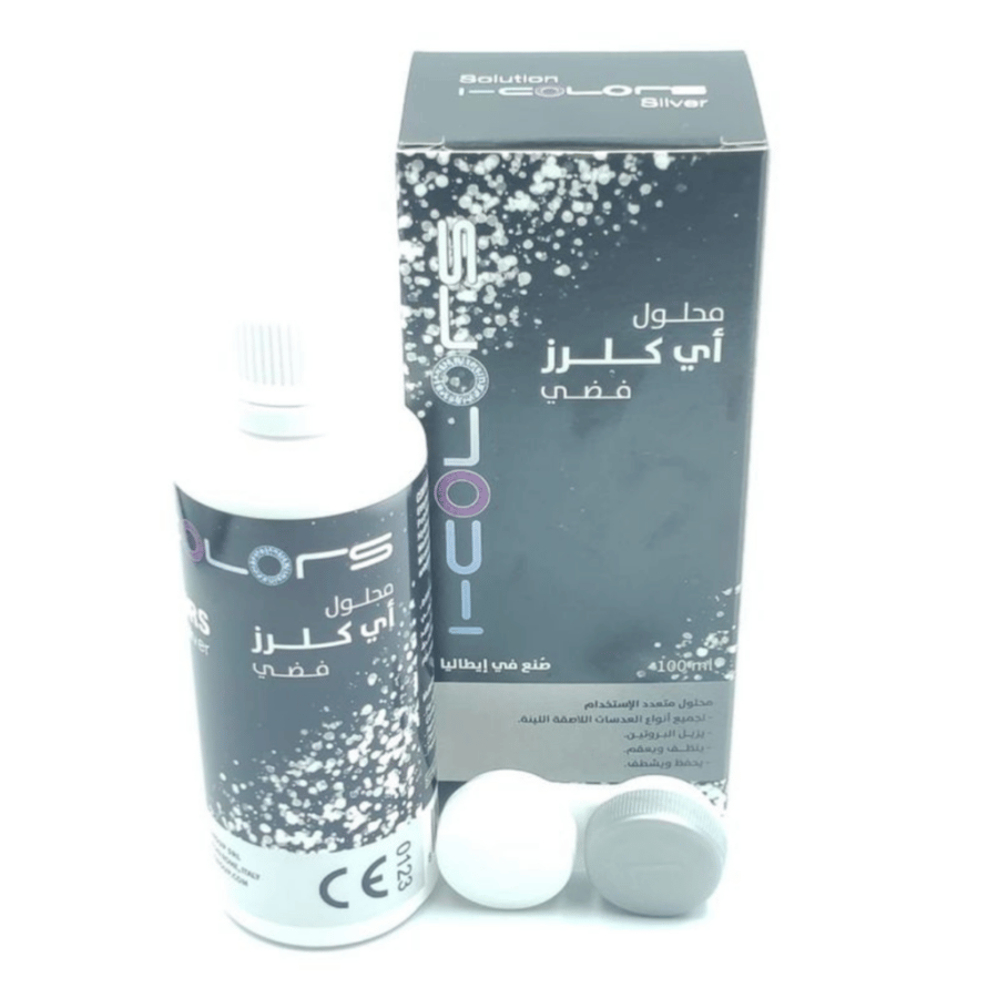 اي كلرز محلول عدسات 100مل