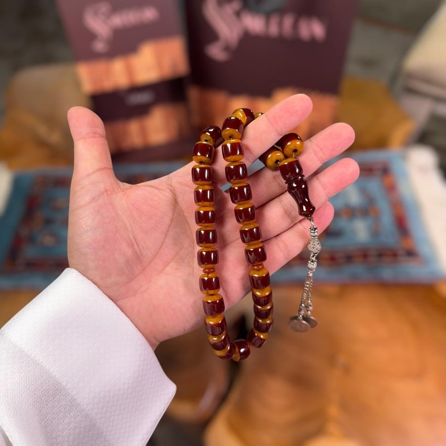 مسباح فاتوران أنتيمون لون بني بأسود معتق