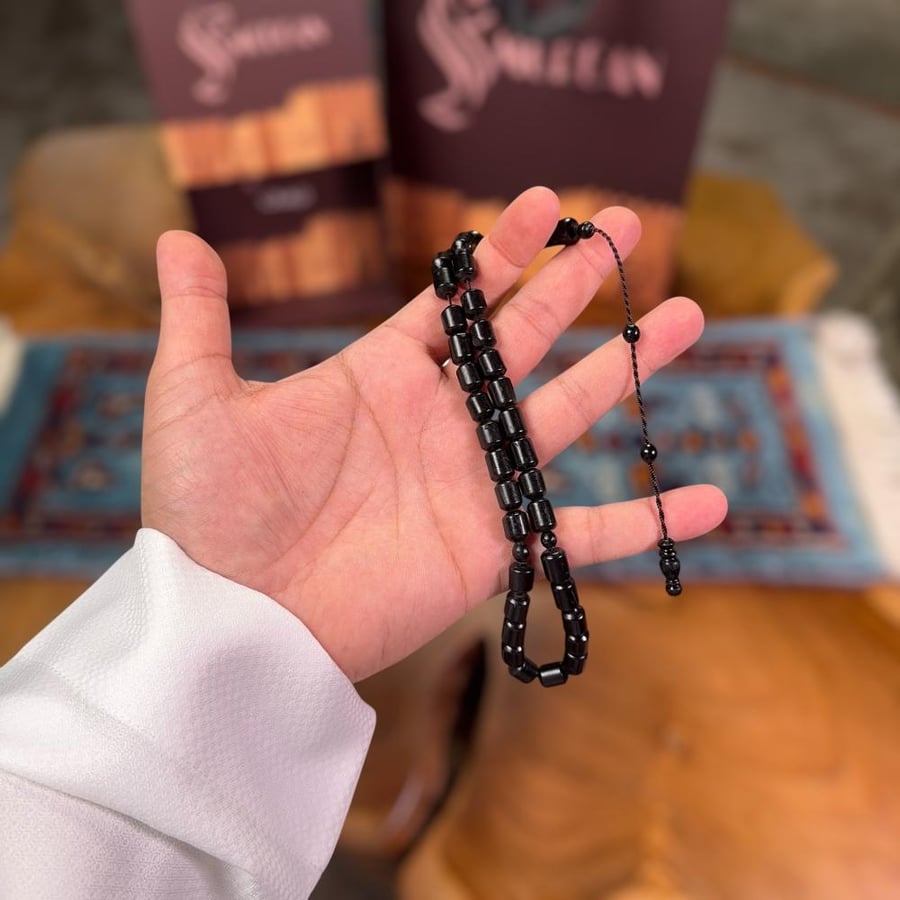 مسباح خشب الكوك تمليكة لون أسود