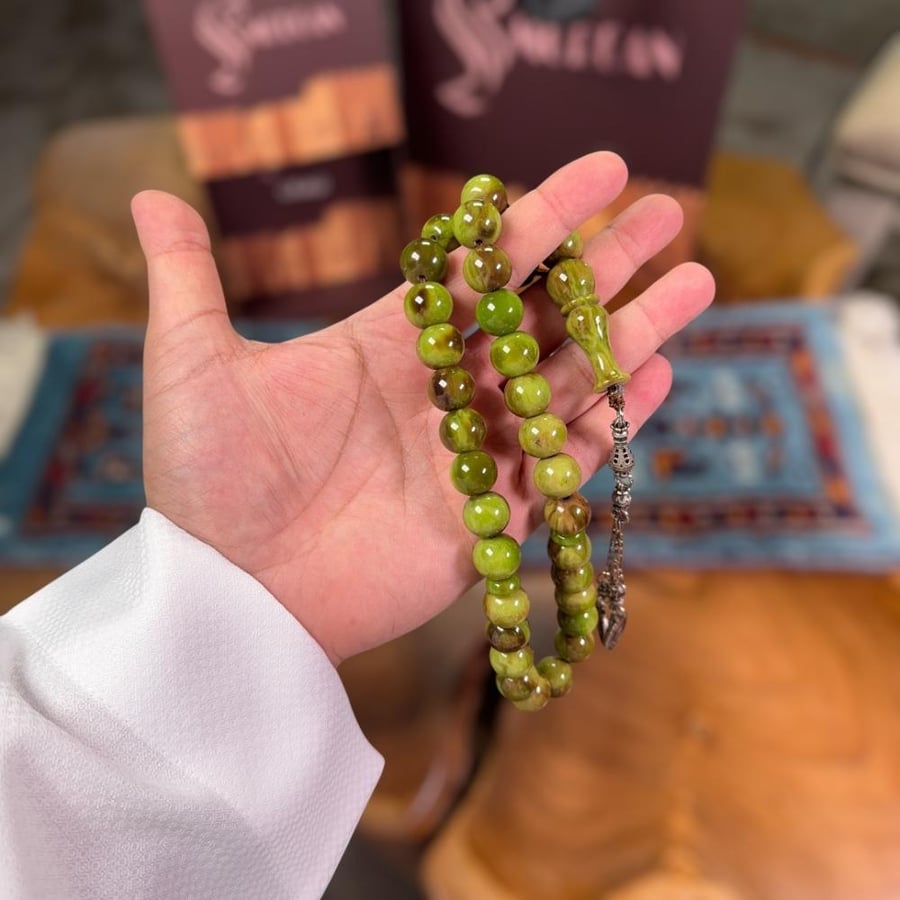 مسباح فاتوران أنتيمون أخضر معتق
