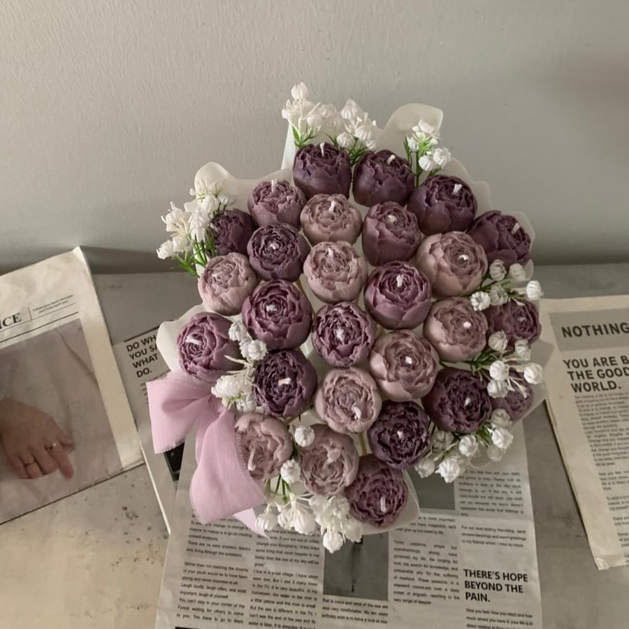 Bouquet candles