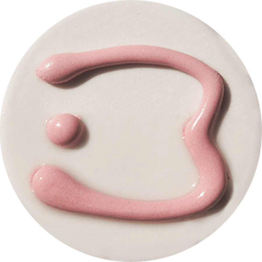 قلم عصره وردي Trailing underglaze pink