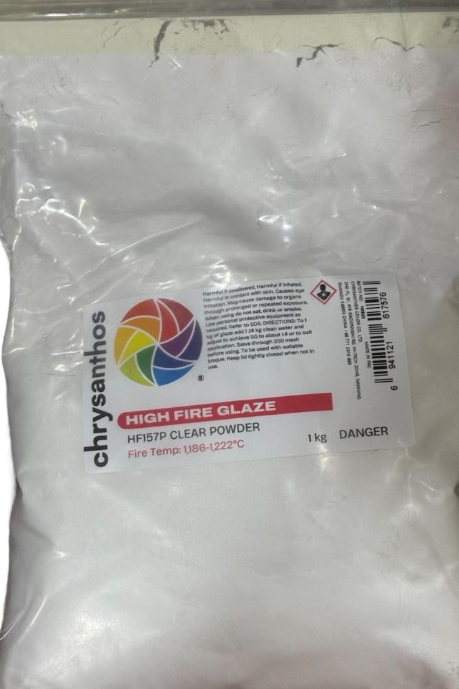 Powder 1kg high firing clear glaze HF قليز شفاف