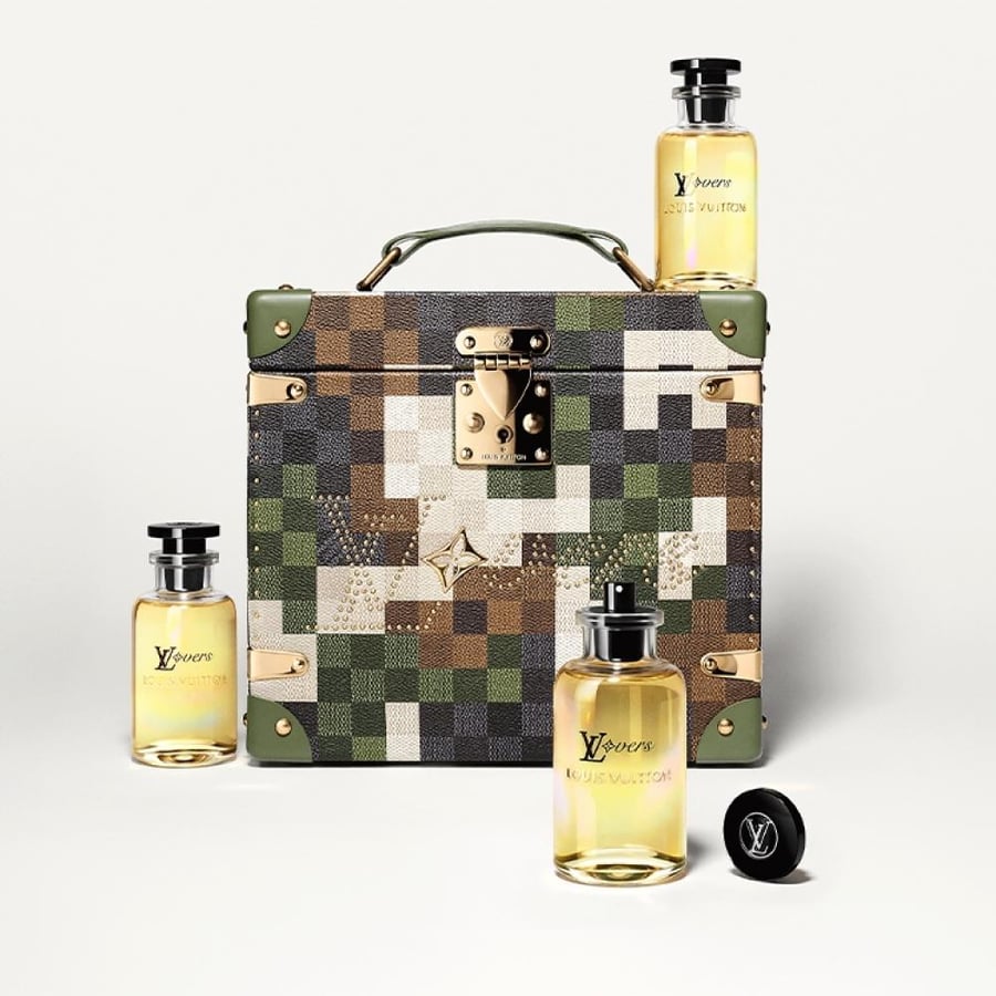 A bottle of perfume Loevres or Eau de Parfum – Louis Vuitton Lovers EDP