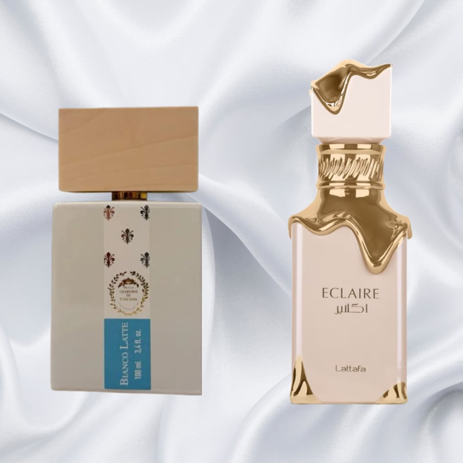 Eclaire perfume from Latifa, alternative to Bianco Latte