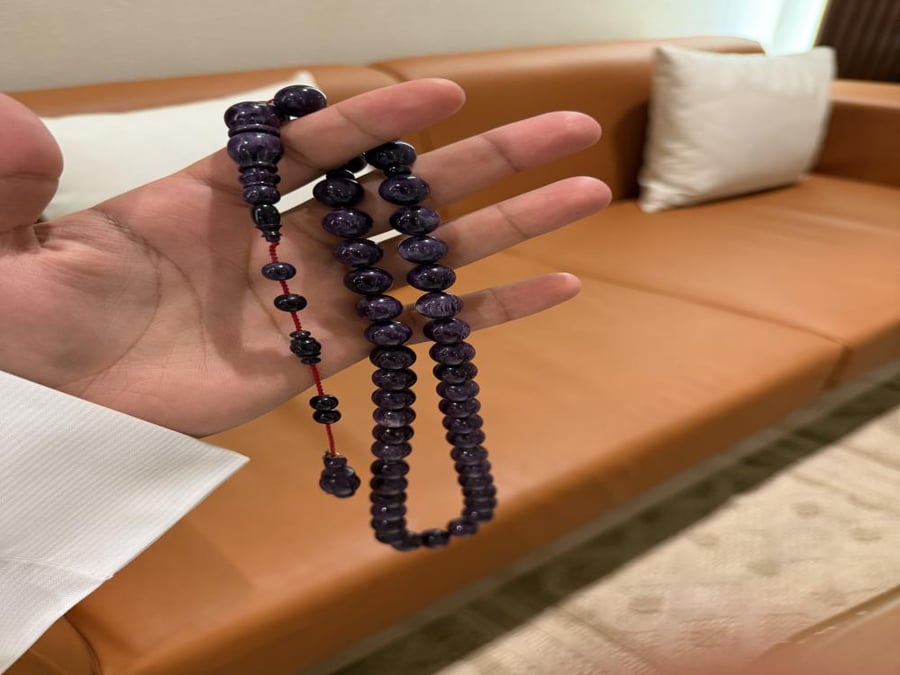 New Fatoran bead bracelet, lavender color