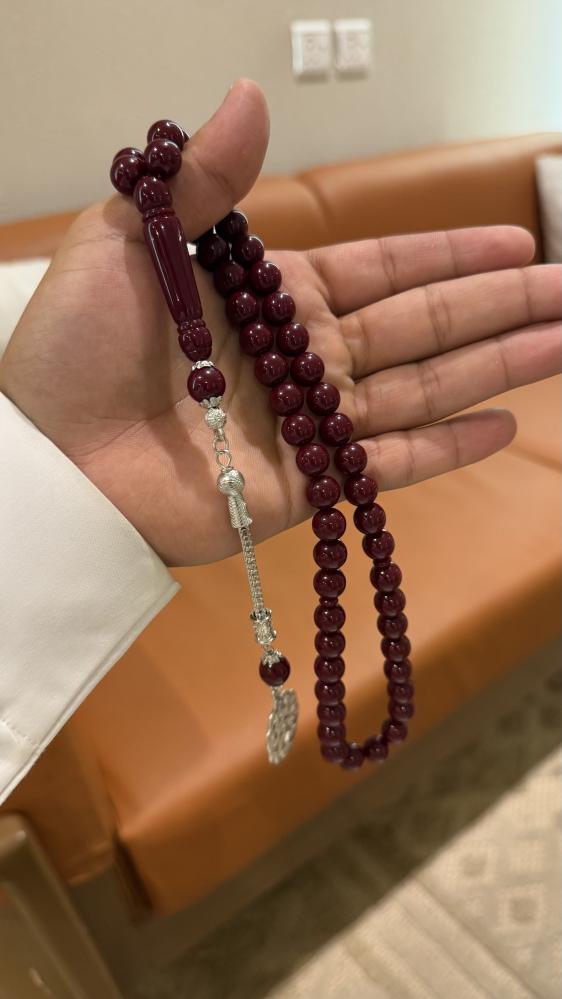 مسباح بكلايت طربزونة معدن لون عنابي غامق