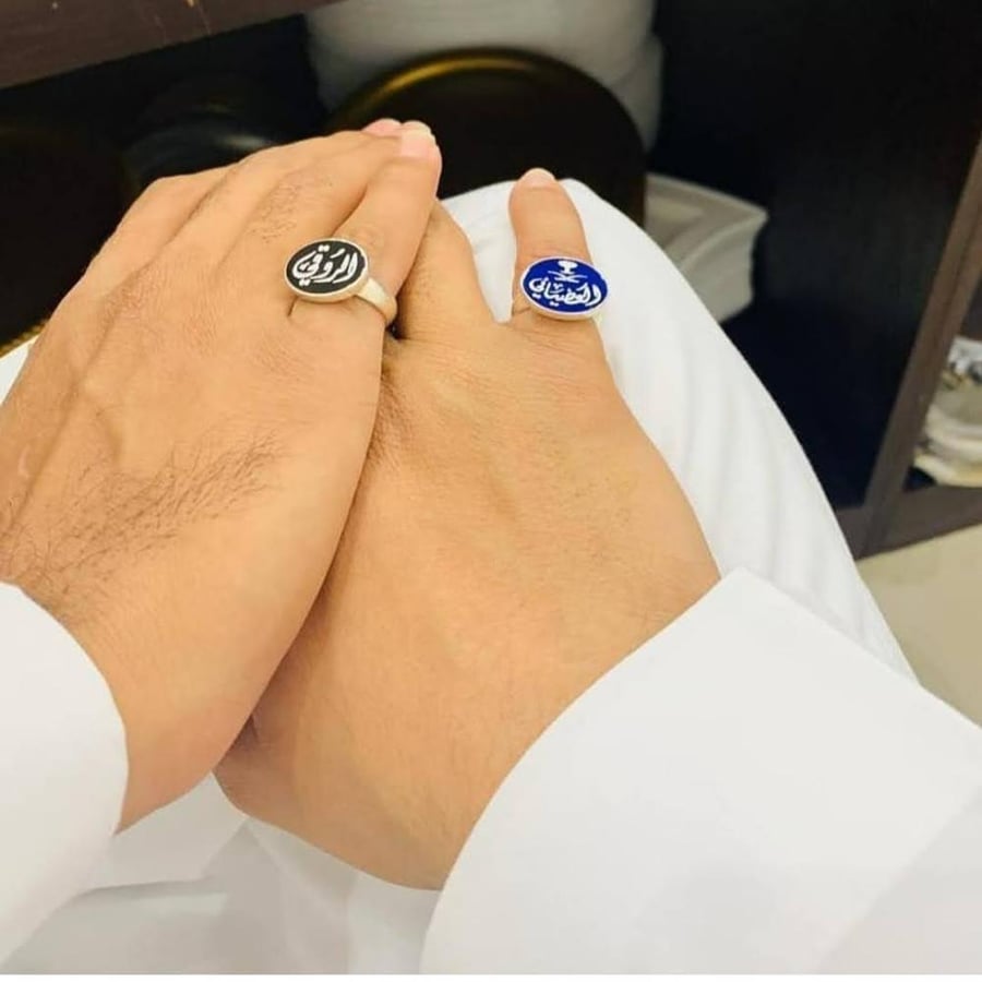 خاتم ملكي فضه عيار 925 فريد بجوده عاليه