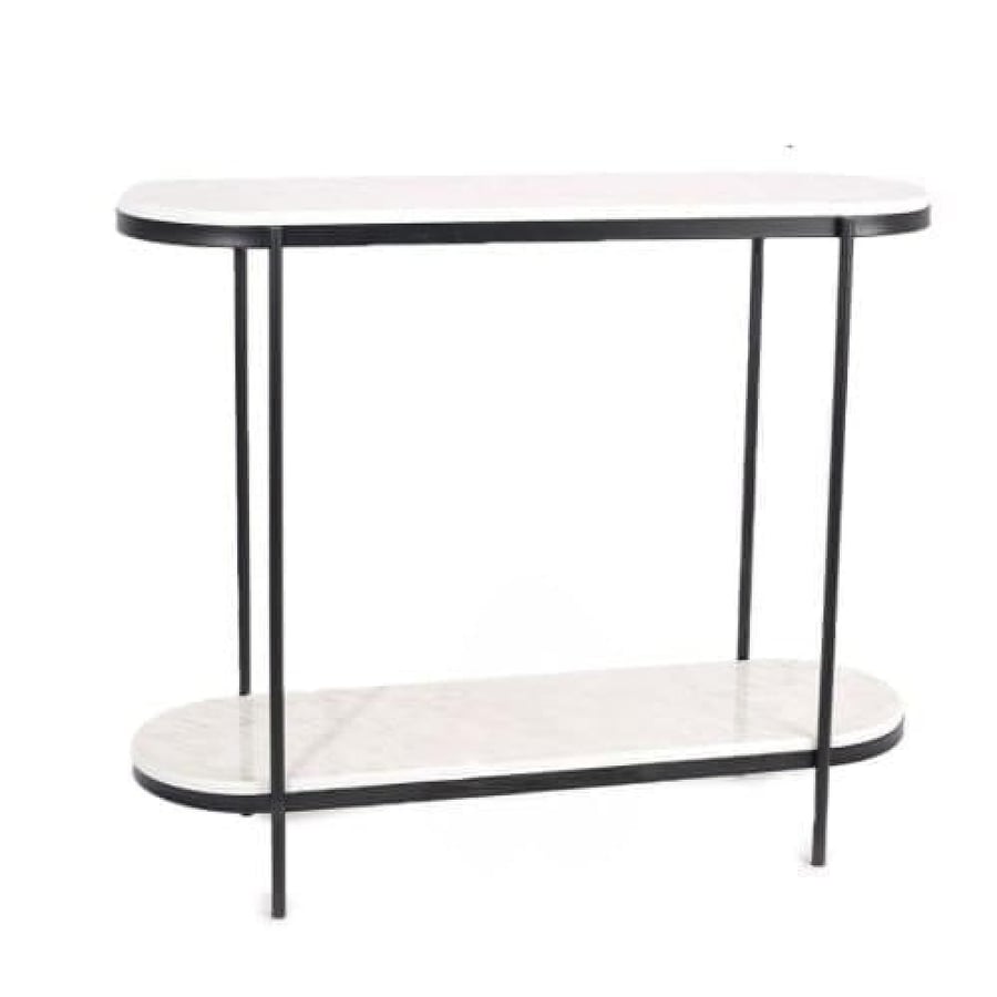 Entrance table surface wood iron legs