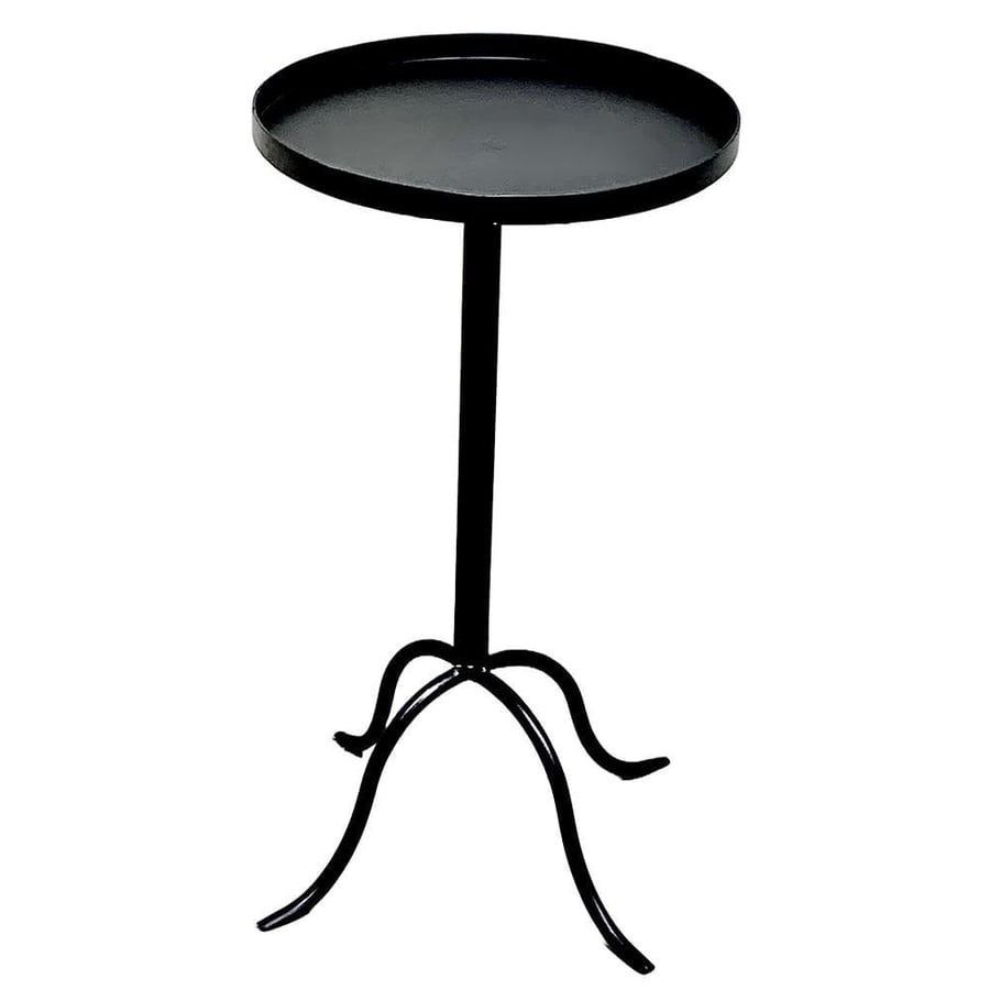 Black color iron surface service table