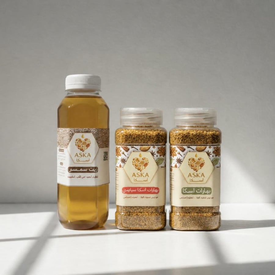 Package of deliciousness (1 jar of sesame oil + 2 jars of regular and spicy spices)