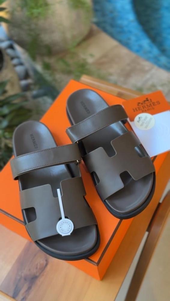 Hermes Chypre Slippers - 44