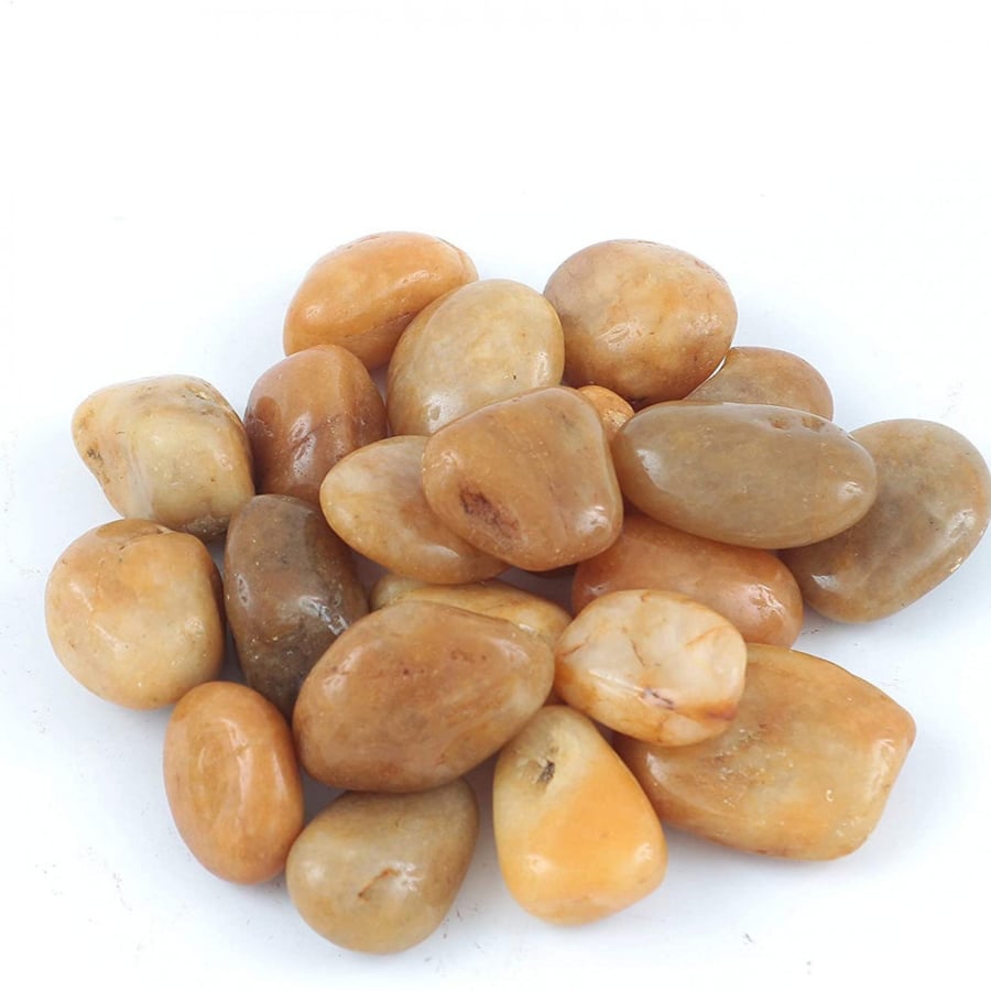 صخور نهرية صفراء للزينة