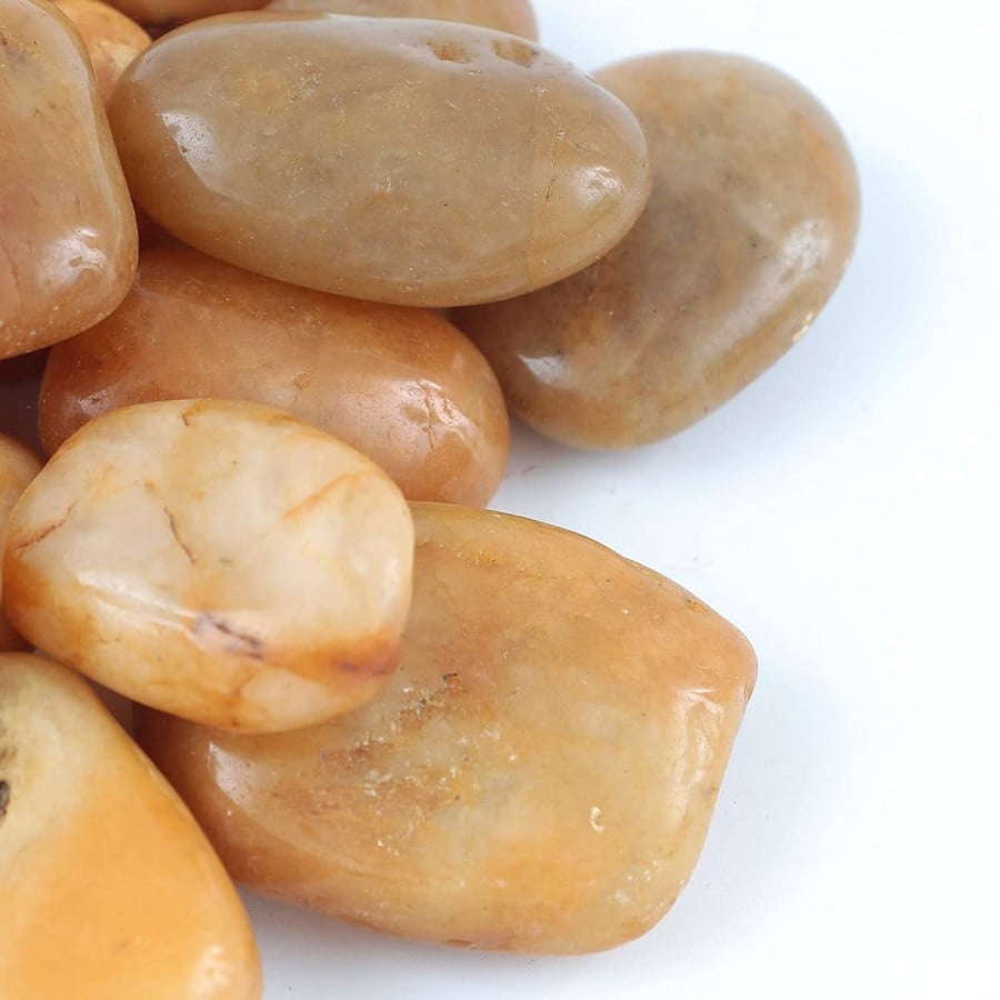 صخور نهرية صفراء للزينة