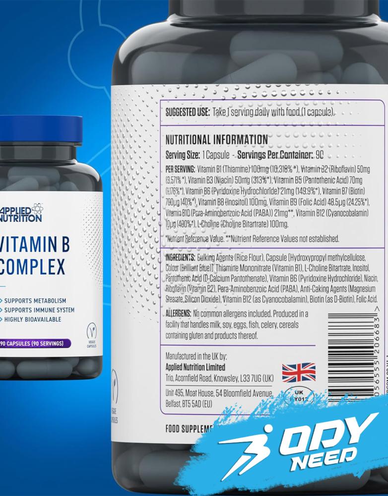 Applied Nutrition Vitamin B Complex 90 Tablets