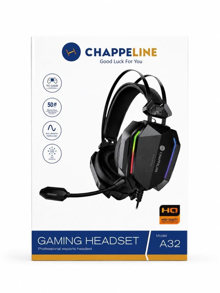 سماعة الألعاب CHAPPELINE A32 RGB – تجربة صوتية احترافية للألعاب