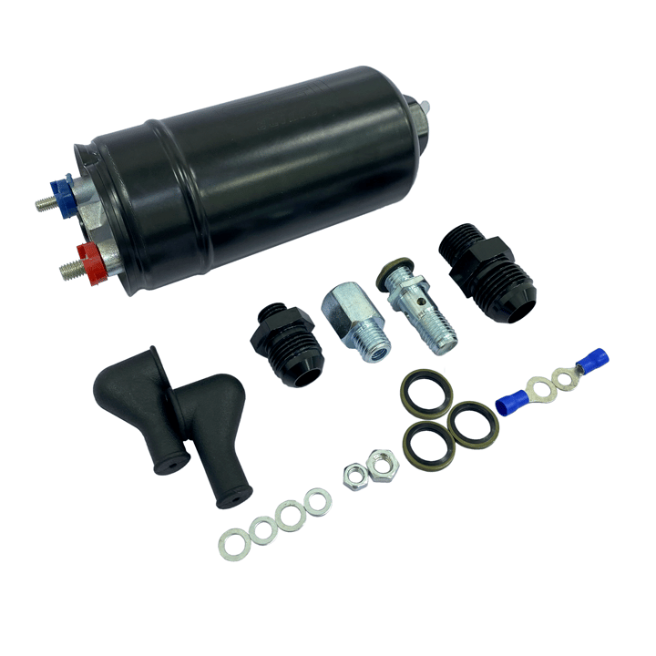 طرمبة بنزين خارجية FUEL PUMP EFI 380LPH IN-LINE