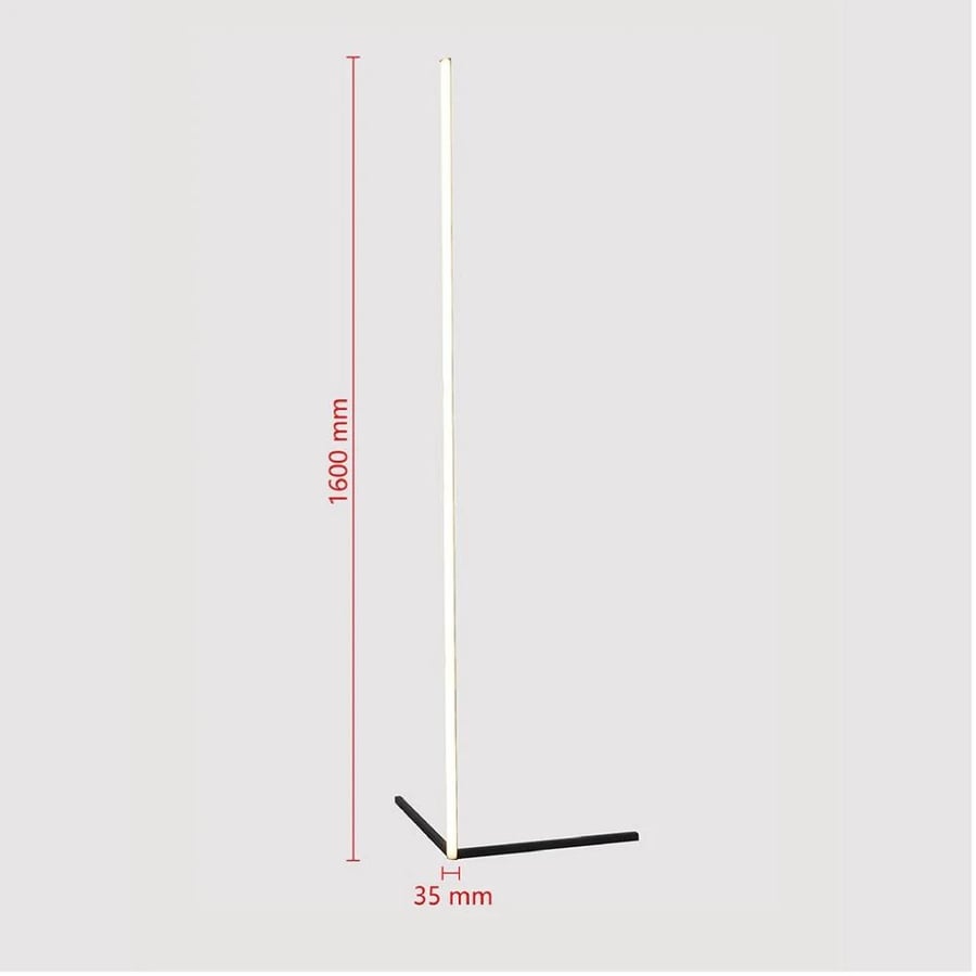 Modern long dimmable LED floor lamp