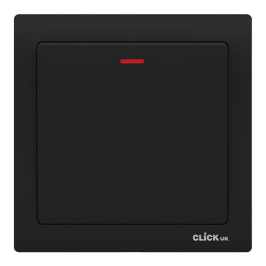 مفتاح سخان (اسود) مع نيون