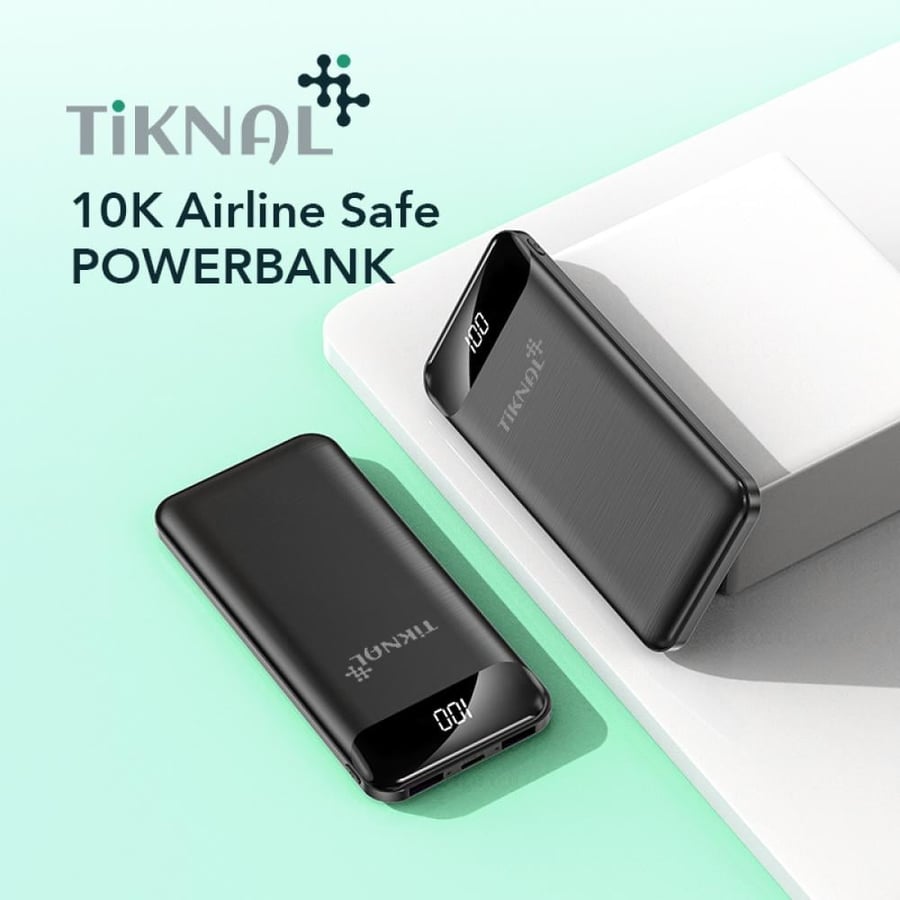 باور بانك تكنل 10000mAh يدعم الشحن السريع 22.5 واط آمن للسفر بالطيران حسب معايير شركات الطيران