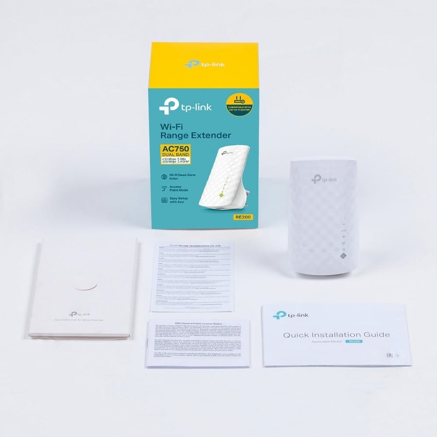 مقوي وموسع نطاق شبكة وايرلس تي بي لينك TP-Link - RE200