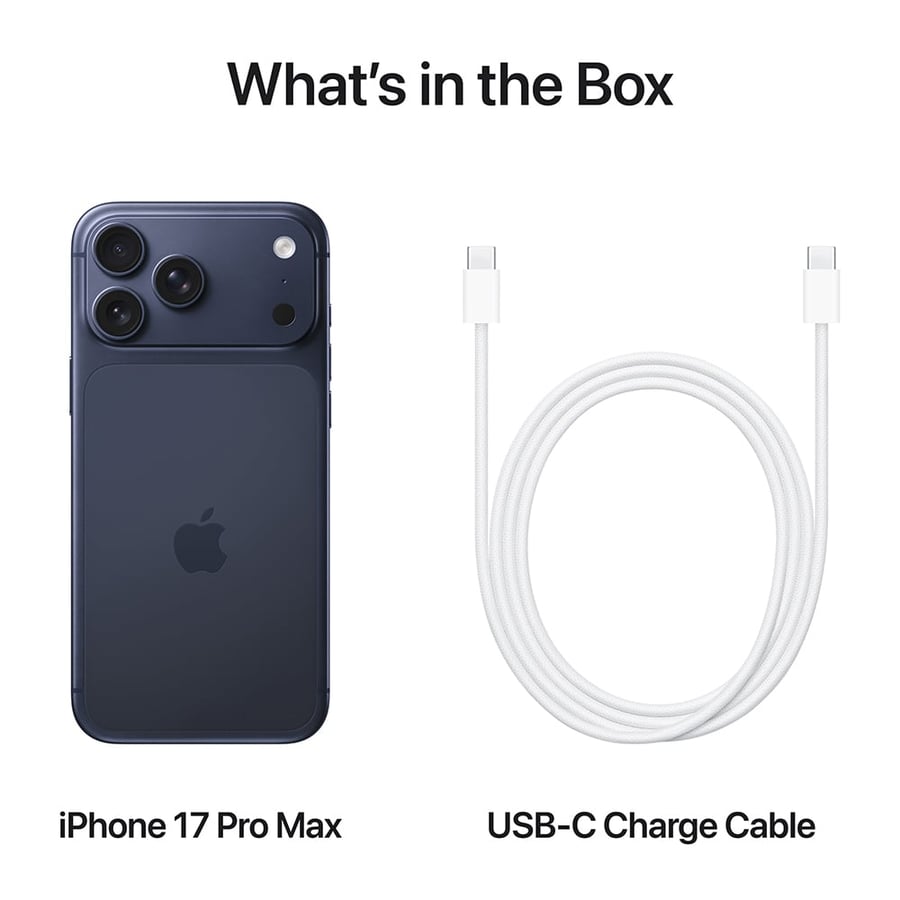 آيفون 17 برو ماكس256gb – اللون الأزرق الغامق (Deep Blue)