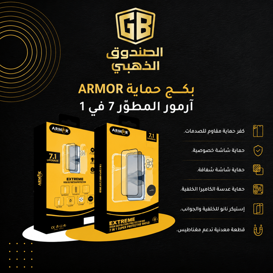 بكج حماية آرمور 7 في 1 iPhone 18 Pro