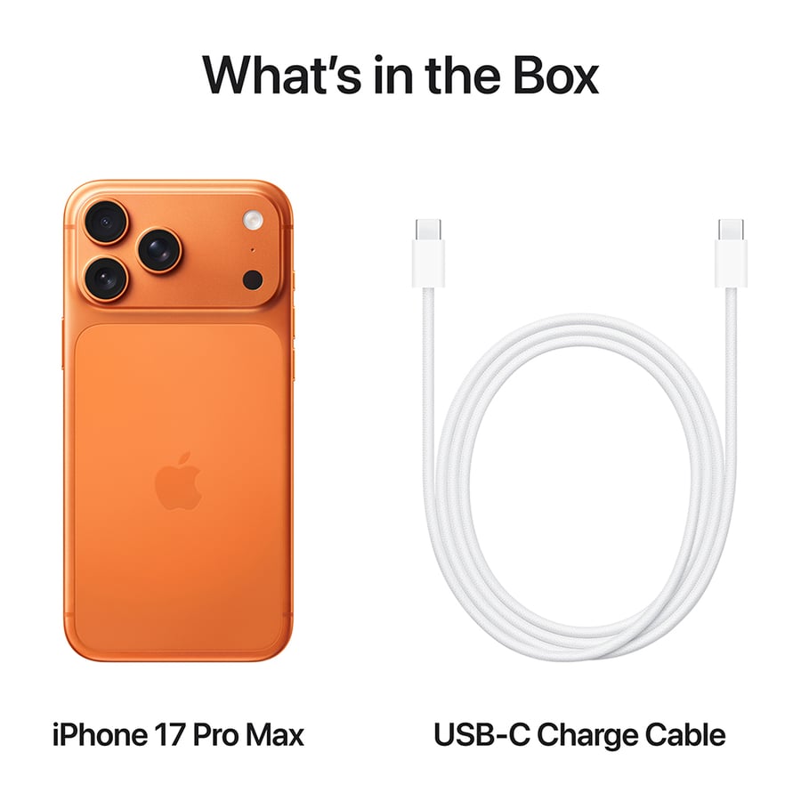 آيفون 17 برو ماكس 256gb – اللون البرتقالي الكوني (Cosmic Orange)