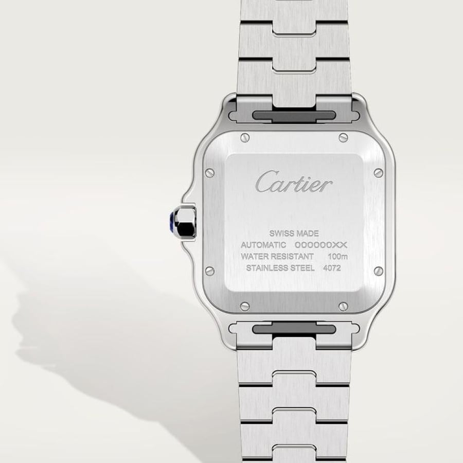 ساعة يد رجالي (أوتوماتيك) من ماركة كارتير (Cartier) موديل"Santos de Cartie"