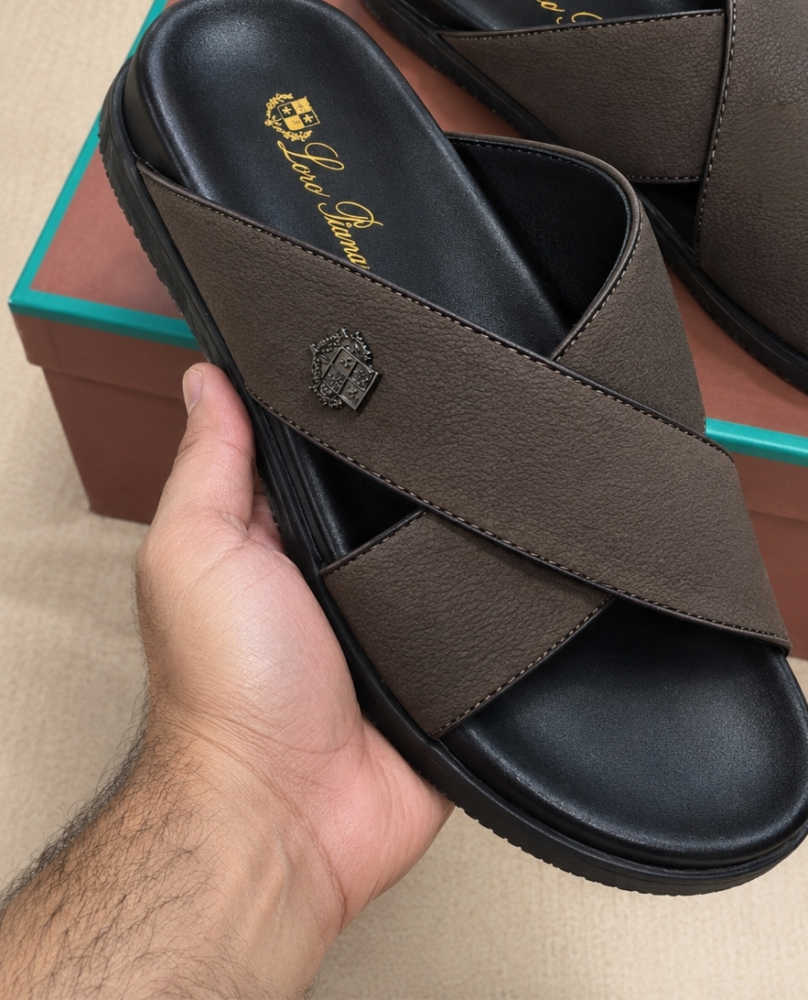 سليبر رجالي جلد من ماركة لوربيانا Loro Piana