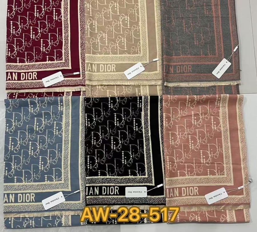 Women's winter shawls from Dior