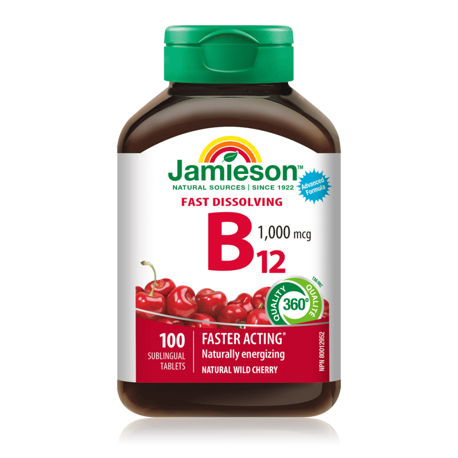 JAMIESON VITA B12 1000MCG 100TAB/BOT.