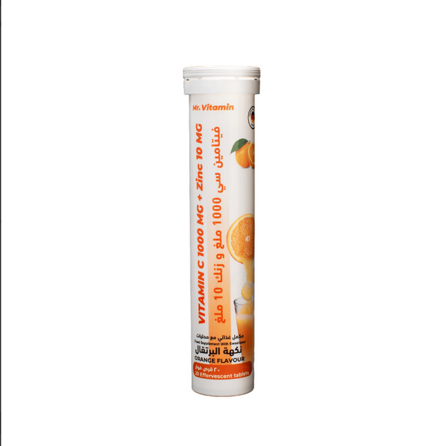MR VITAMIN C 1000MG + ZINC 10 MG EFFER 20 TAB
