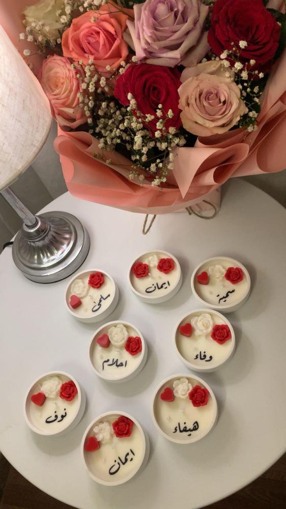 شمعه دائري للعيد فخمه مع كيس هدايا