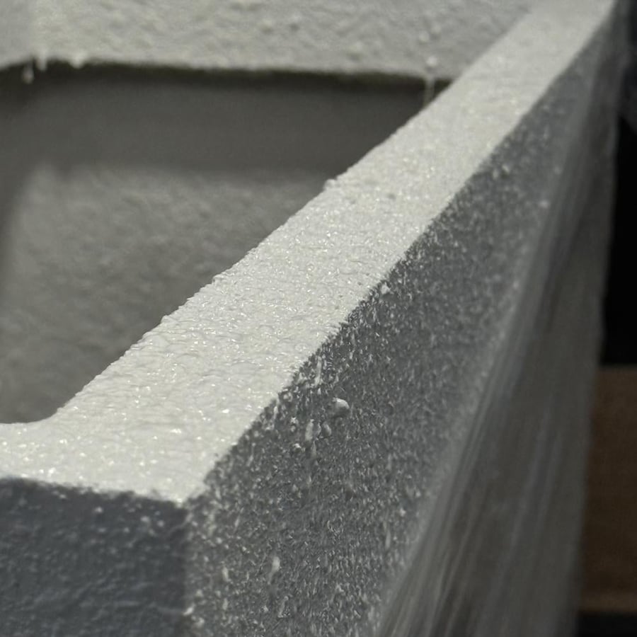 Large rectangular fiber basin (two colors)