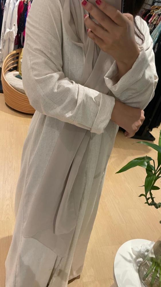 عباية عملية لينن مع فسكوس بيج