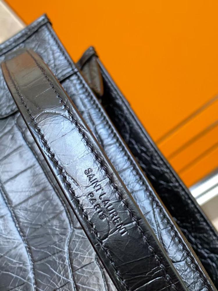 Saint Laurent Calfskin Crocodile
