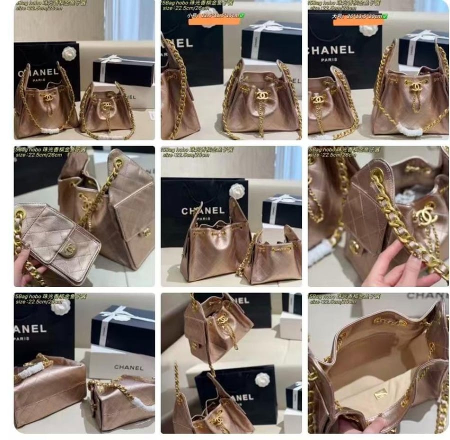 Chanel Hobo Rose Gold