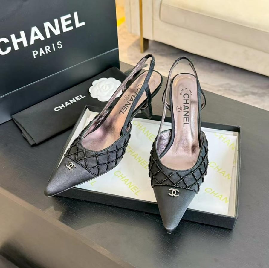 Chanel Satin Heels
