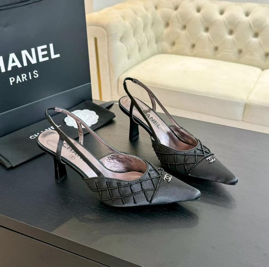 Chanel Satin Heels